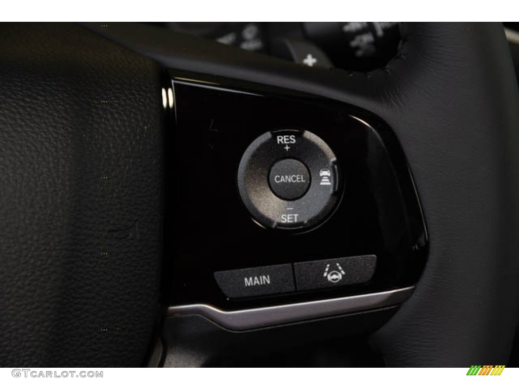 2021 Honda Pilot Touring Black Steering Wheel Photo #140217136
