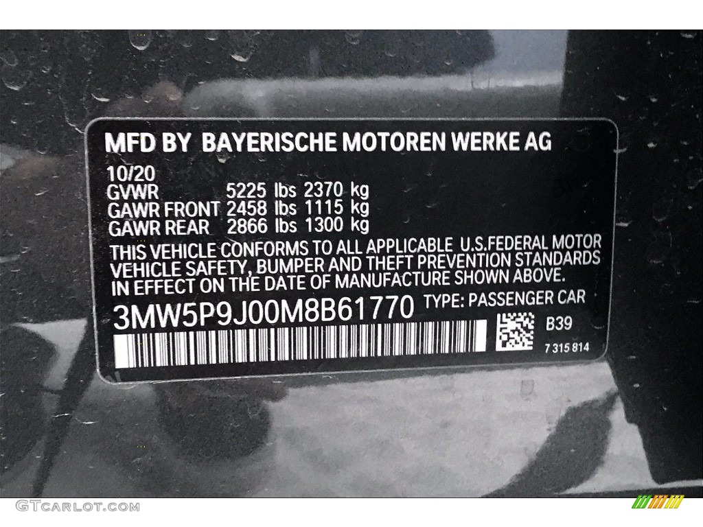 2021 BMW 3 Series 330e xDrive Sedan Color Code Photos