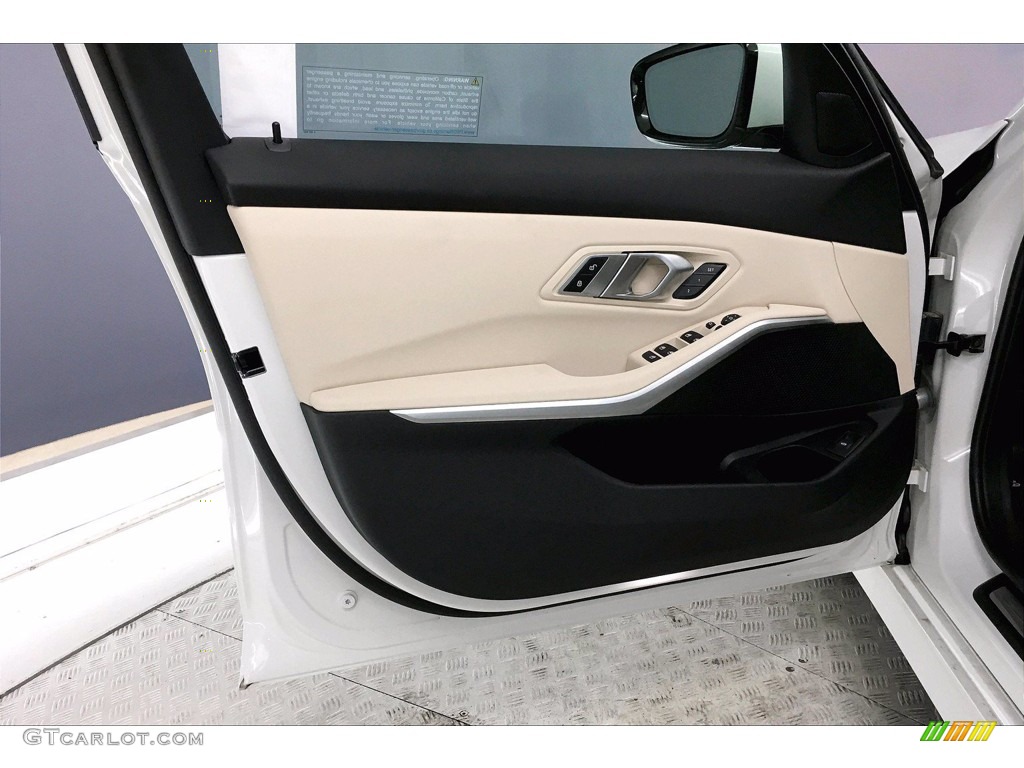 2021 3 Series 330i Sedan - Alpine White / Canberra Beige photo #13