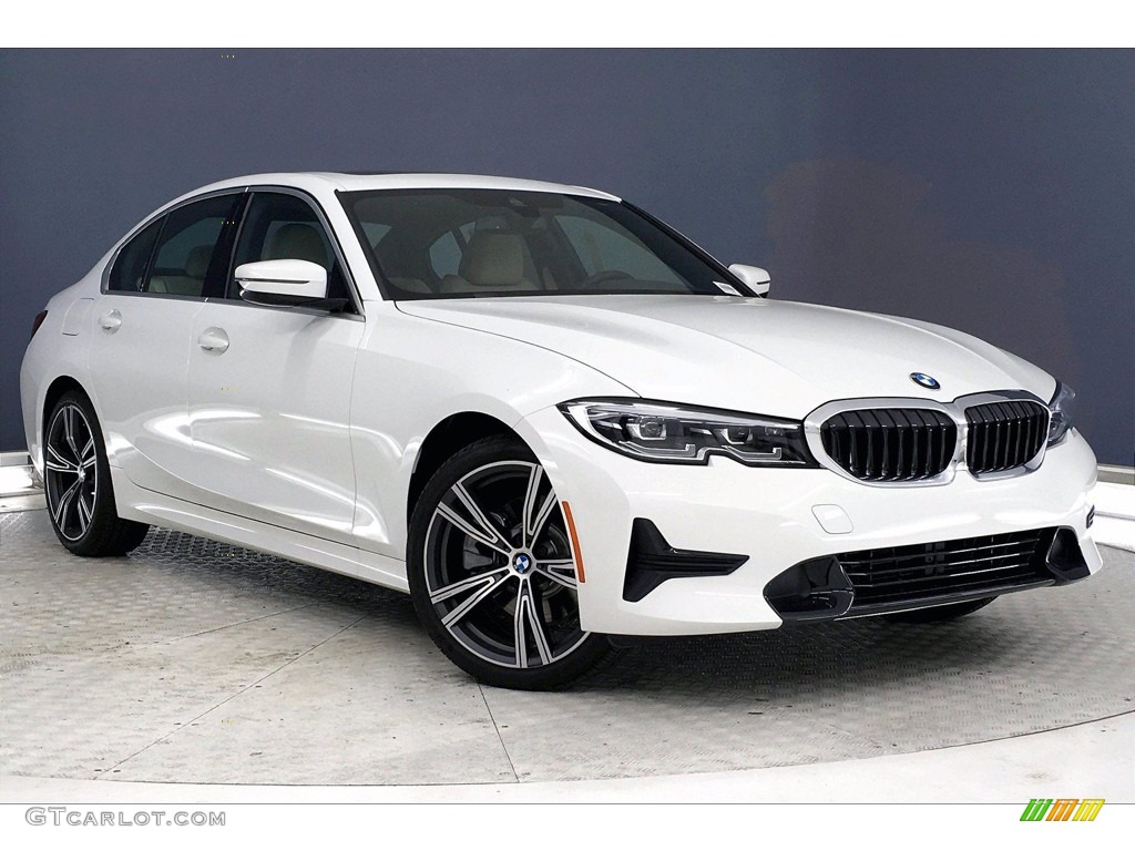 2021 3 Series 330i Sedan - Alpine White / Canberra Beige photo #19