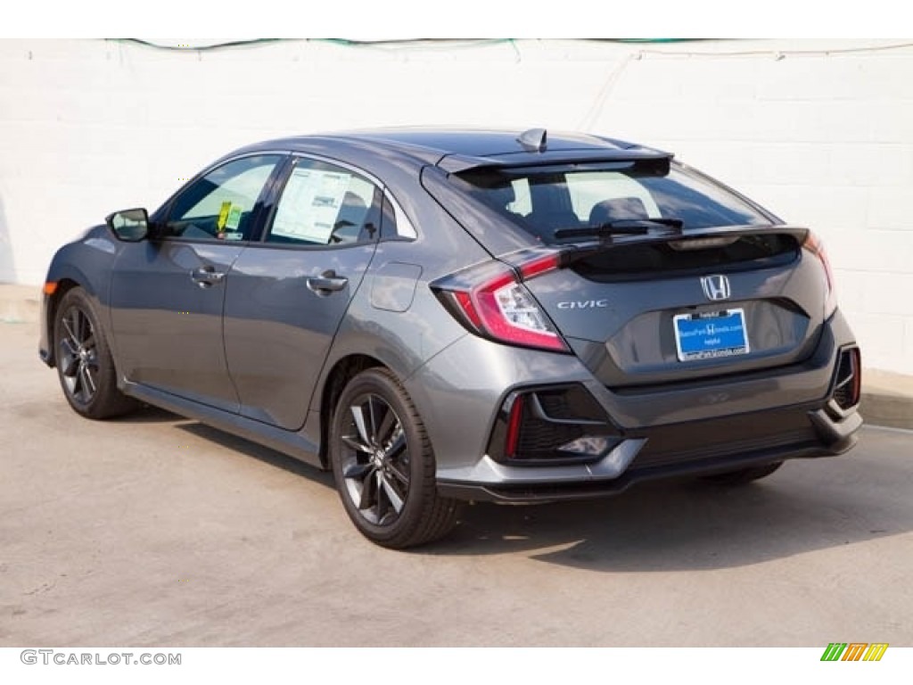 2021 Civic EX Hatchback - Modern Steel Metallic / Black photo #2