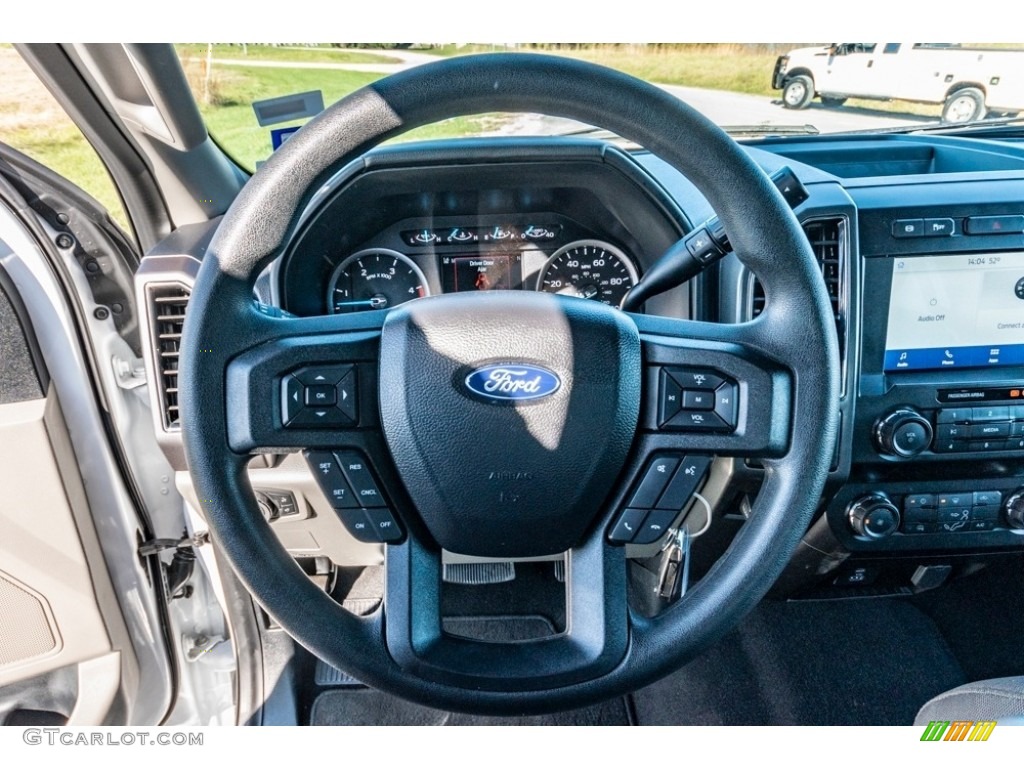 2020 Ford F350 Super Duty XLT Crew Cab 4x4 Medium Earth Gray Steering Wheel Photo #140220451