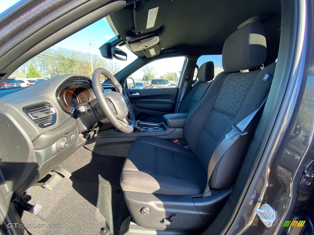 Black Interior 2021 Dodge Durango SXT Plus Blacktop AWD Photo #140220871