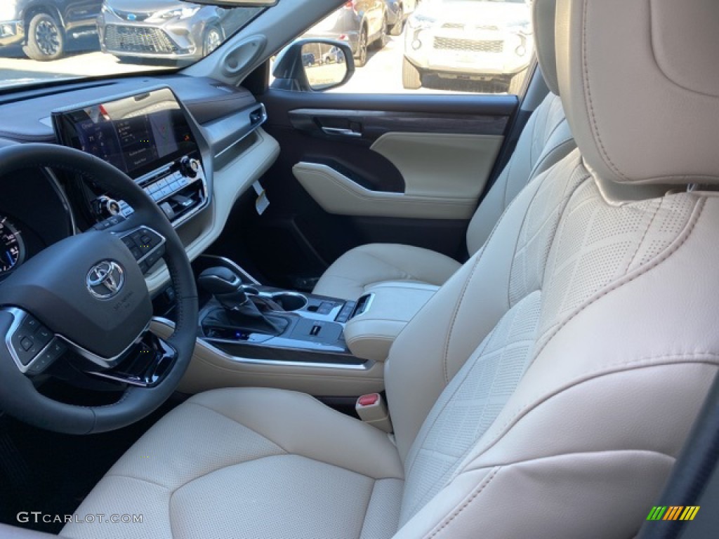 Harvest Beige Interior 2021 Toyota Highlander Hybrid Platinum AWD Photo #140220895