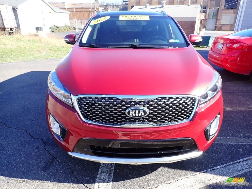 2018 Sorento SX AWD - Remington Red / Black photo #4