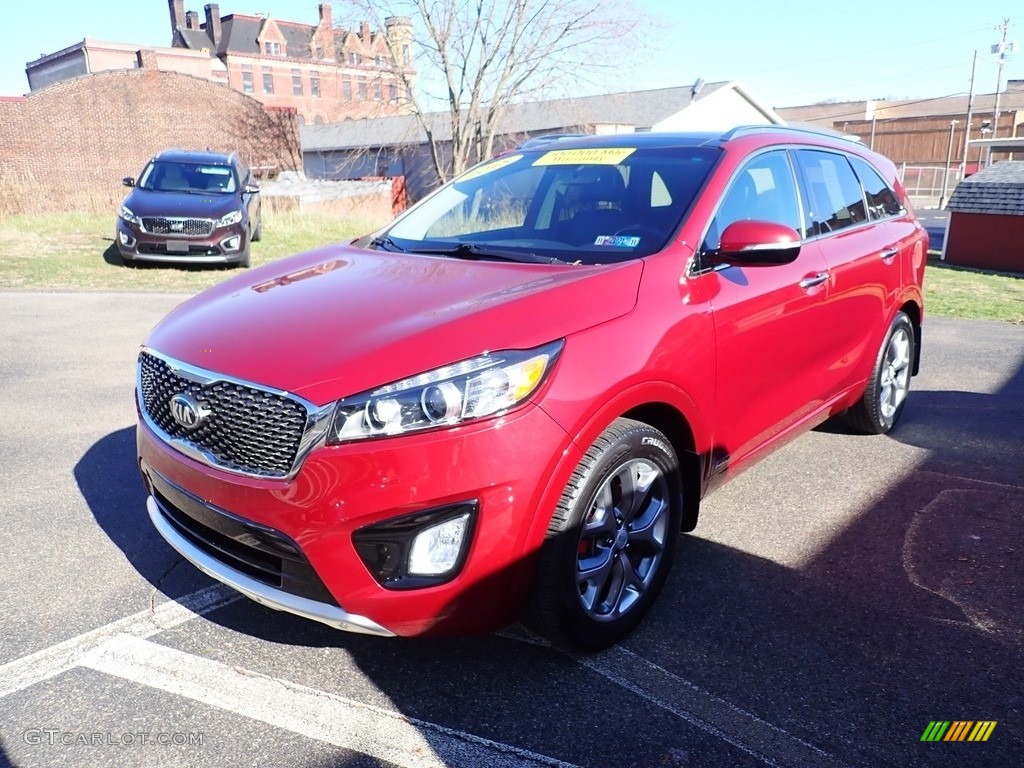 2018 Sorento SX AWD - Remington Red / Black photo #5