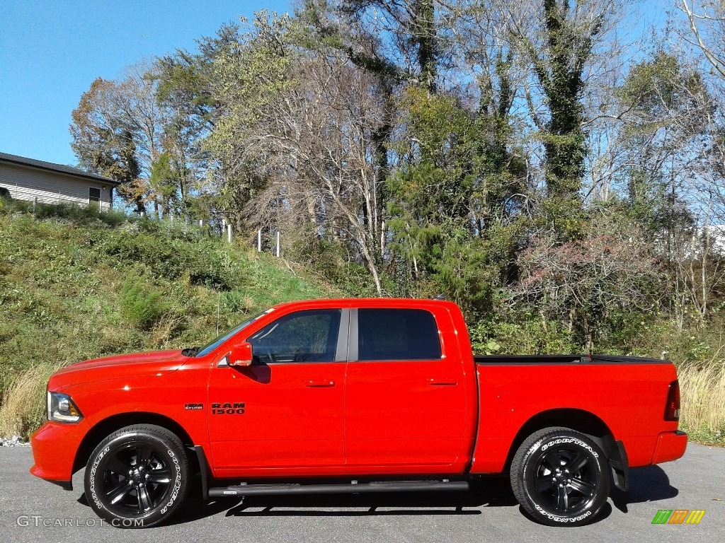 2017 1500 Night Crew Cab 4x4 - Agriculture Red / Black photo #1