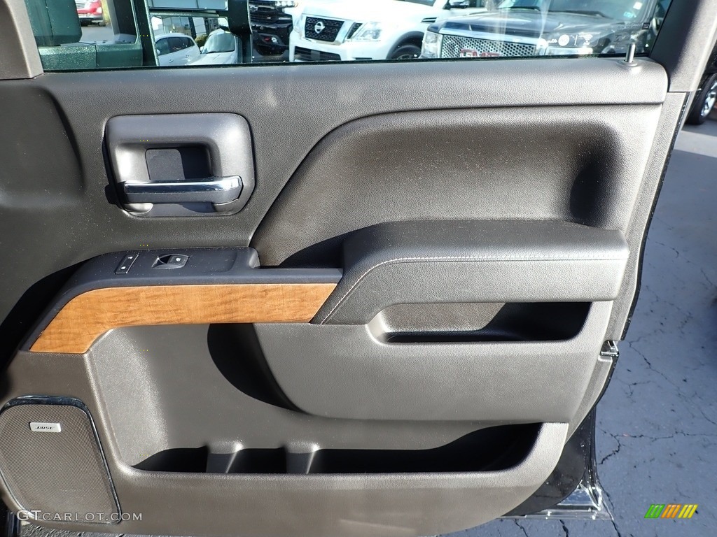 2016 Chevrolet Silverado 3500HD LTZ Crew Cab 4x4 Jet Black Door Panel Photo #140220958