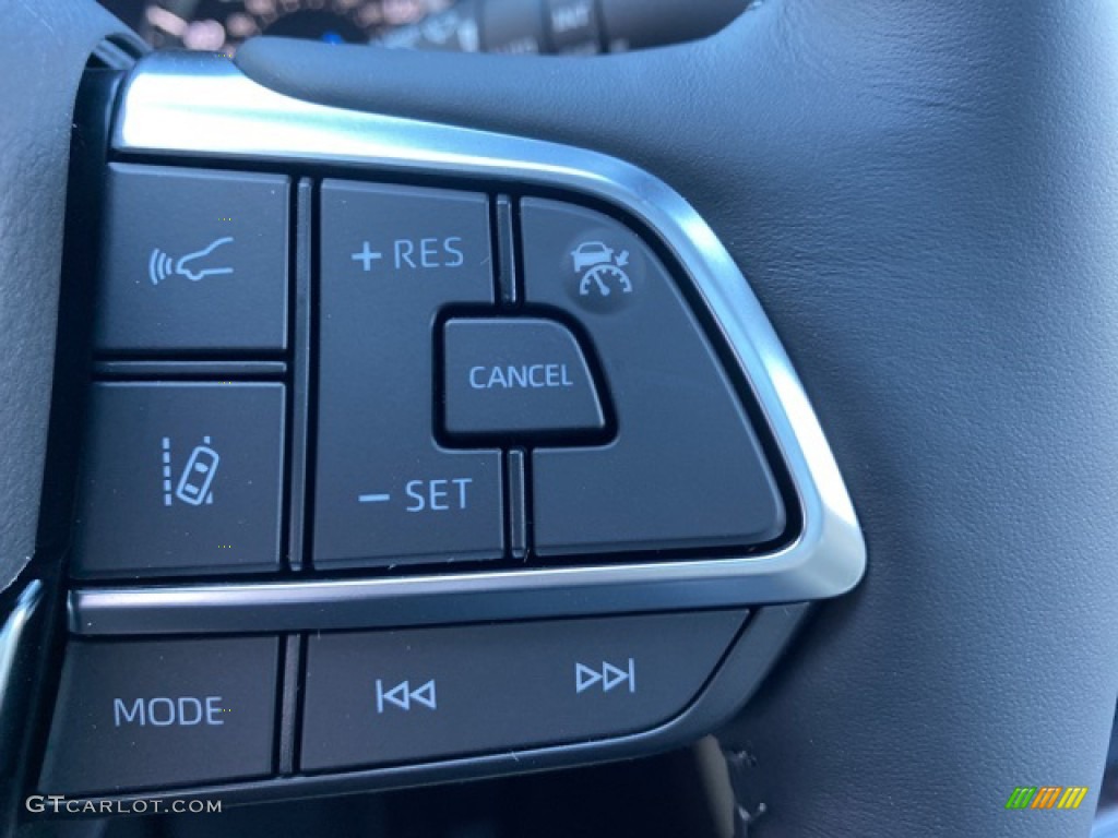 2021 Toyota Highlander Hybrid Platinum AWD Harvest Beige Steering Wheel Photo #140220964