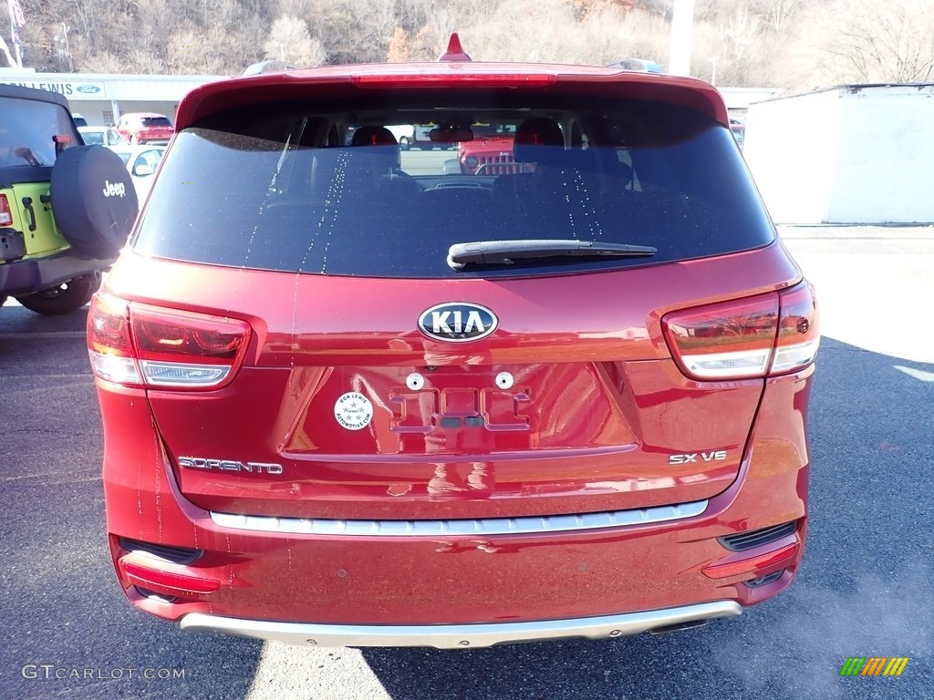 2018 Sorento SX AWD - Remington Red / Black photo #7