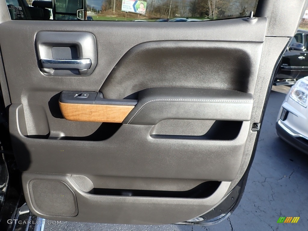 2016 Chevrolet Silverado 3500HD LTZ Crew Cab 4x4 Jet Black Door Panel Photo #140220985