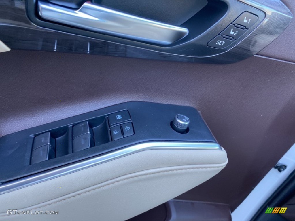 2021 Toyota Highlander Hybrid Platinum AWD Harvest Beige Door Panel Photo #140221330