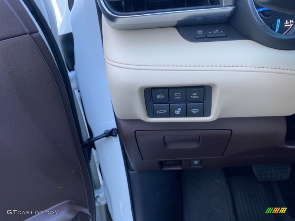 2021 Highlander Hybrid Platinum AWD - Blizzard White Pearl / Harvest Beige photo #26