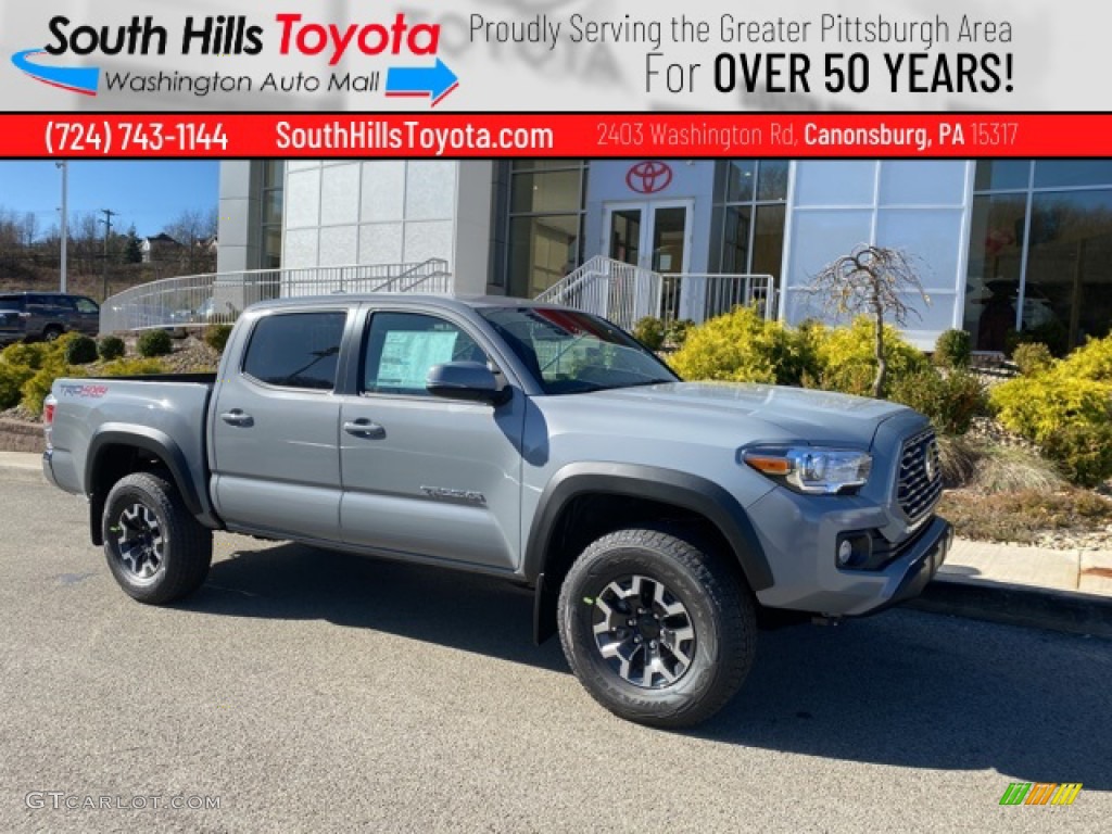 2021 Tacoma TRD Off Road Double Cab 4x4 - Cement / TRD Cement/Black photo #1
