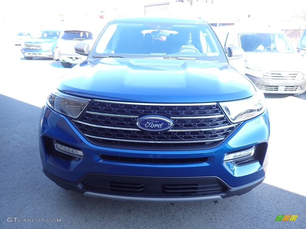 2021 Explorer XLT 4WD - Atlas Blue Metallic / Ebony photo #4