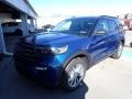 2021 Atlas Blue Metallic Ford Explorer XLT 4WD  photo #5