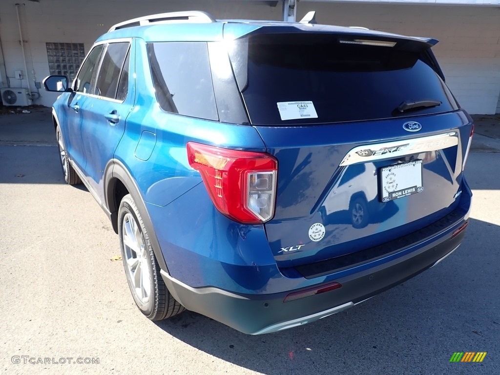 2021 Explorer XLT 4WD - Atlas Blue Metallic / Ebony photo #7