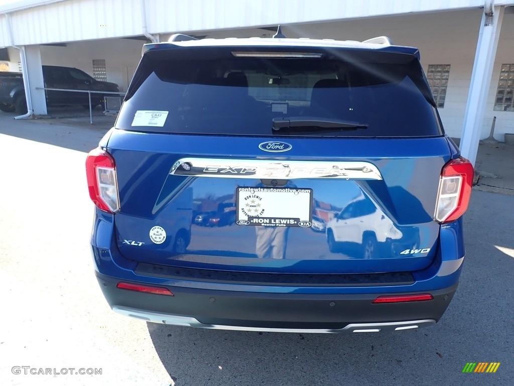 2021 Explorer XLT 4WD - Atlas Blue Metallic / Ebony photo #8