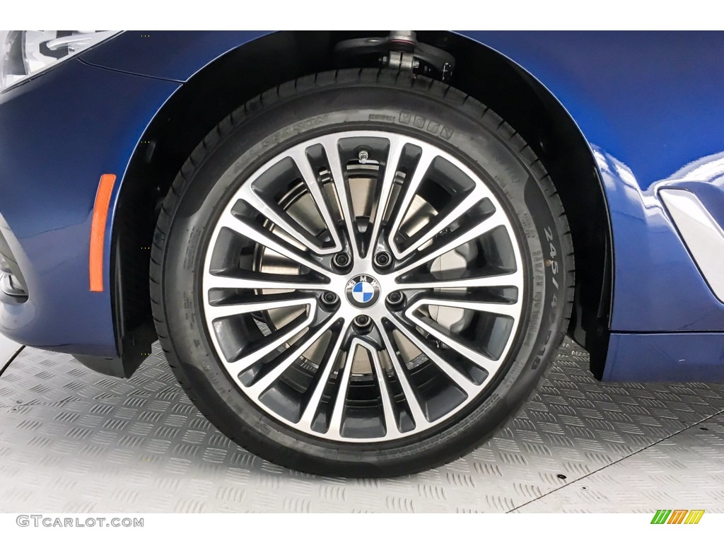 2018 5 Series 540i Sedan - Mediterranean Blue Metallic / Black photo #9