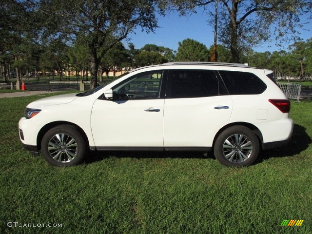 Pearl White Tricoat 2020 Nissan Pathfinder SL 4x4 Exterior Photo #140222386
