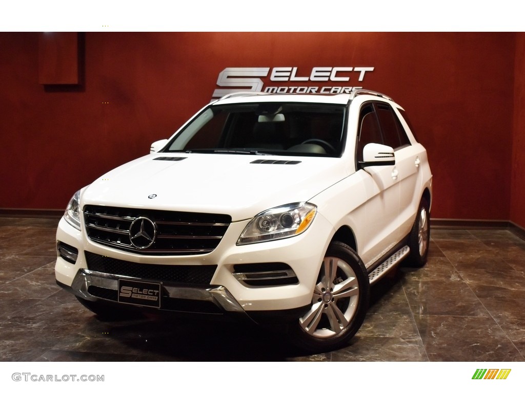 2014 ML 350 4Matic - Polar White / Black photo #1