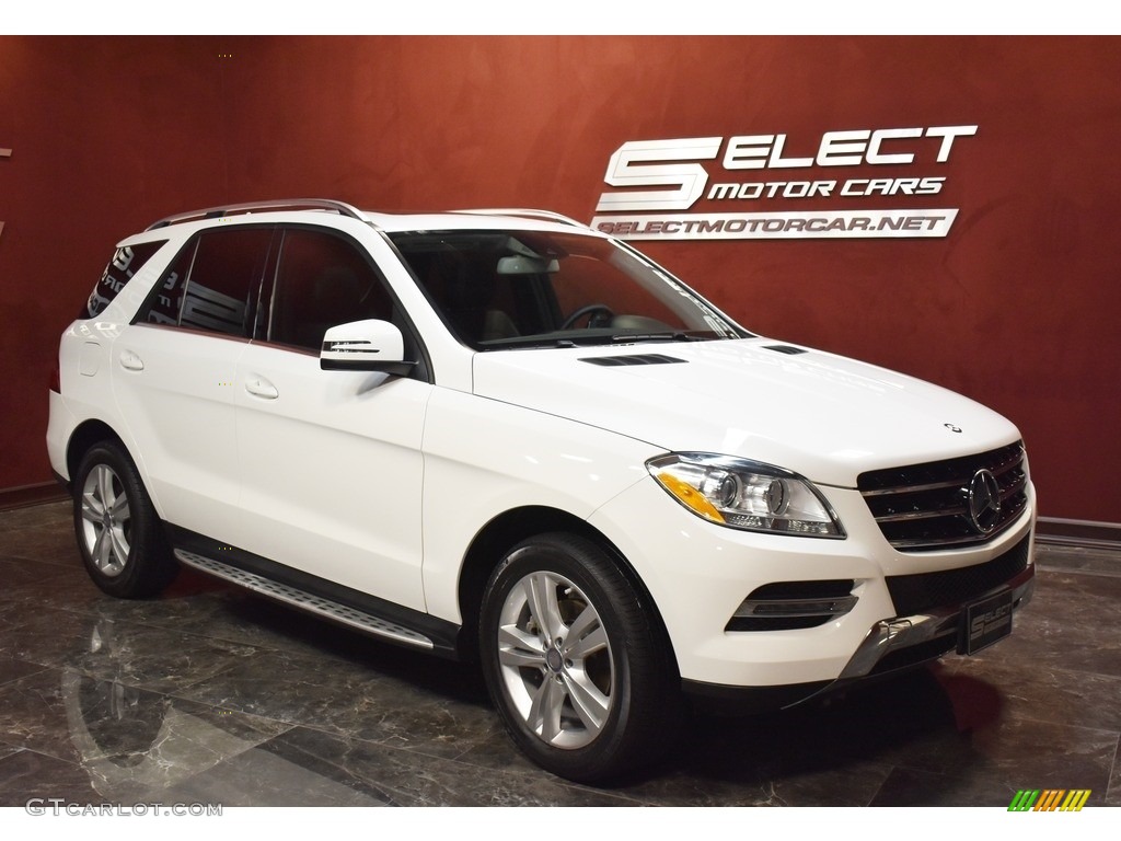 2014 ML 350 4Matic - Polar White / Black photo #3