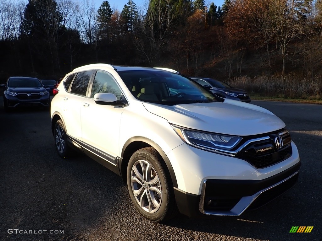 2021 CR-V Touring AWD - Platinum White Pearl / Ivory photo #2