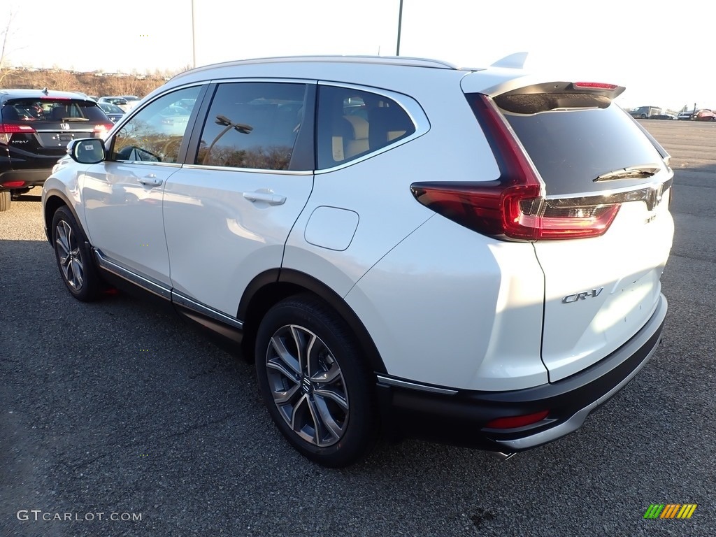 Platinum White Pearl 2021 Honda CR-V Touring AWD Exterior Photo #140223883