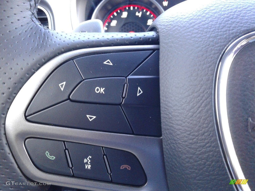 2020 Dodge Charger Scat Pack Black Steering Wheel Photo #140225734