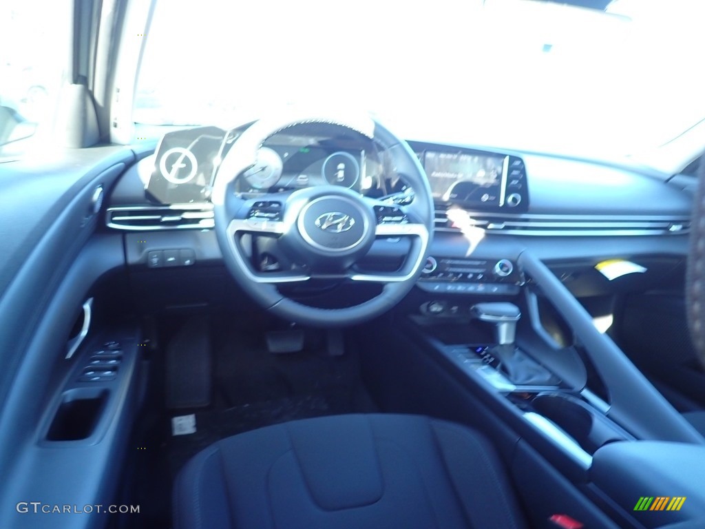 2021 Elantra SEL - Electric Shadow / Black photo #9