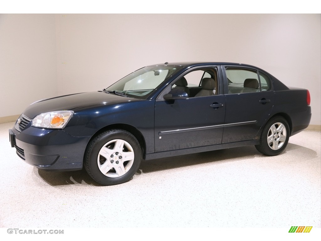 2006 Malibu LT V6 Sedan - Dark Blue Metallic / Titanium Gray photo #3