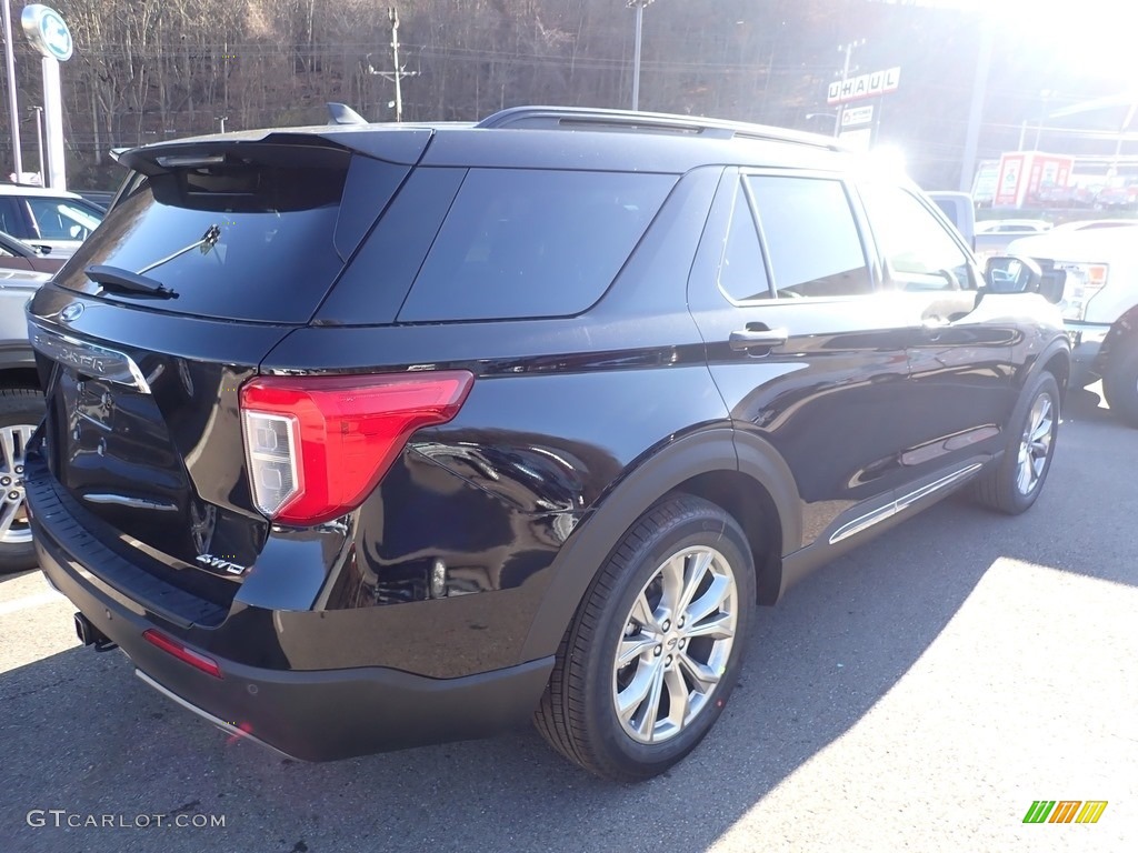2021 Explorer XLT 4WD - Agate Black Metallic / Ebony photo #2