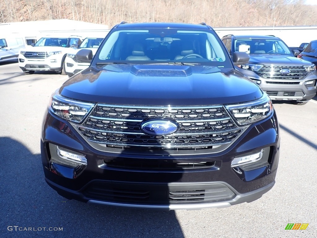 2021 Explorer XLT 4WD - Agate Black Metallic / Ebony photo #4