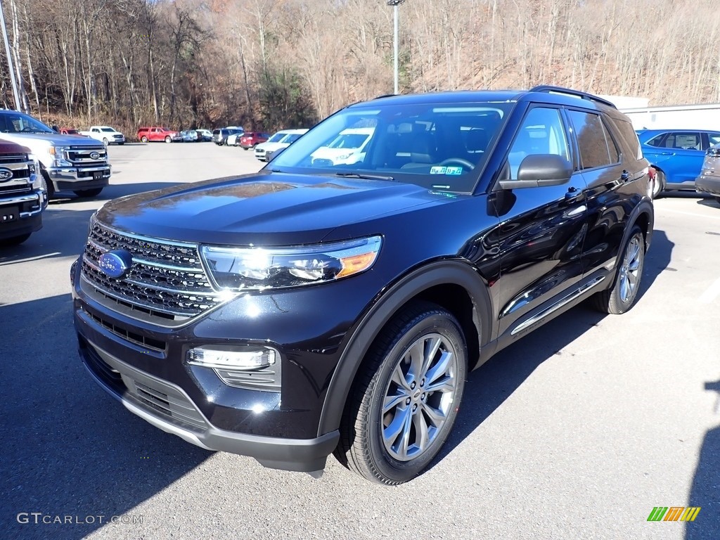 2021 Explorer XLT 4WD - Agate Black Metallic / Ebony photo #5