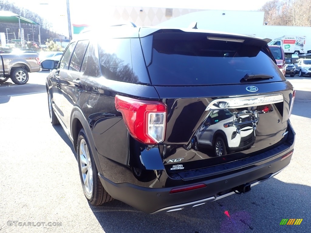 2021 Explorer XLT 4WD - Agate Black Metallic / Ebony photo #6