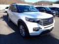 2021 Star White Metallic Tri-Coat Ford Explorer XLT 4WD  photo #3