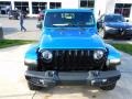 2021 Hydro Blue Pearl Jeep Gladiator Willys 4x4  photo #2