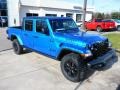 2021 Hydro Blue Pearl Jeep Gladiator Willys 4x4  photo #3
