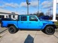 2021 Hydro Blue Pearl Jeep Gladiator Willys 4x4  photo #4