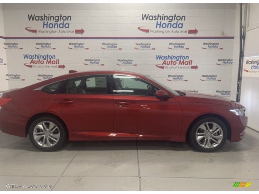 2020 Accord LX Sedan - Radiant Red Metallic / Ivory photo #1