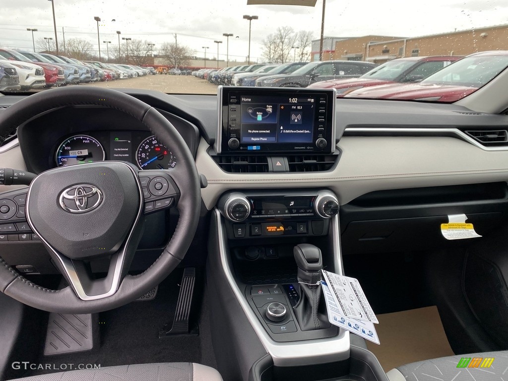2021 RAV4 XLE AWD Hybrid - Midnight Black Metallic / Light Gray photo #4