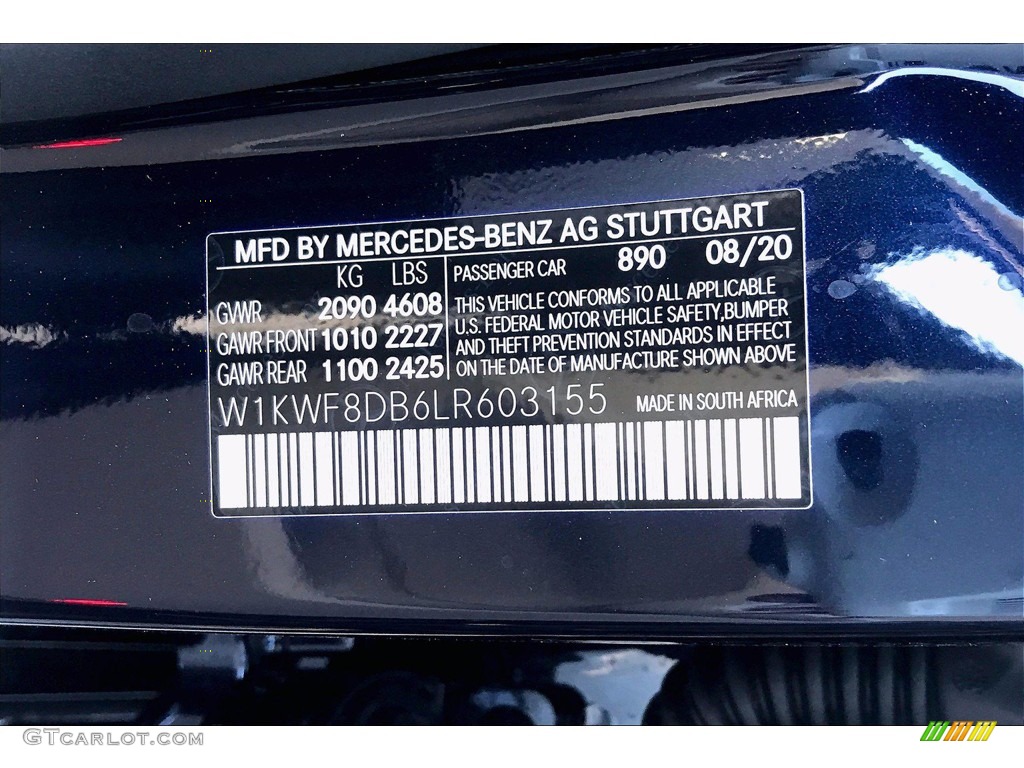 2020 C 300 Sedan - Lunar Blue Metallic / Silk Beige/Black photo #11
