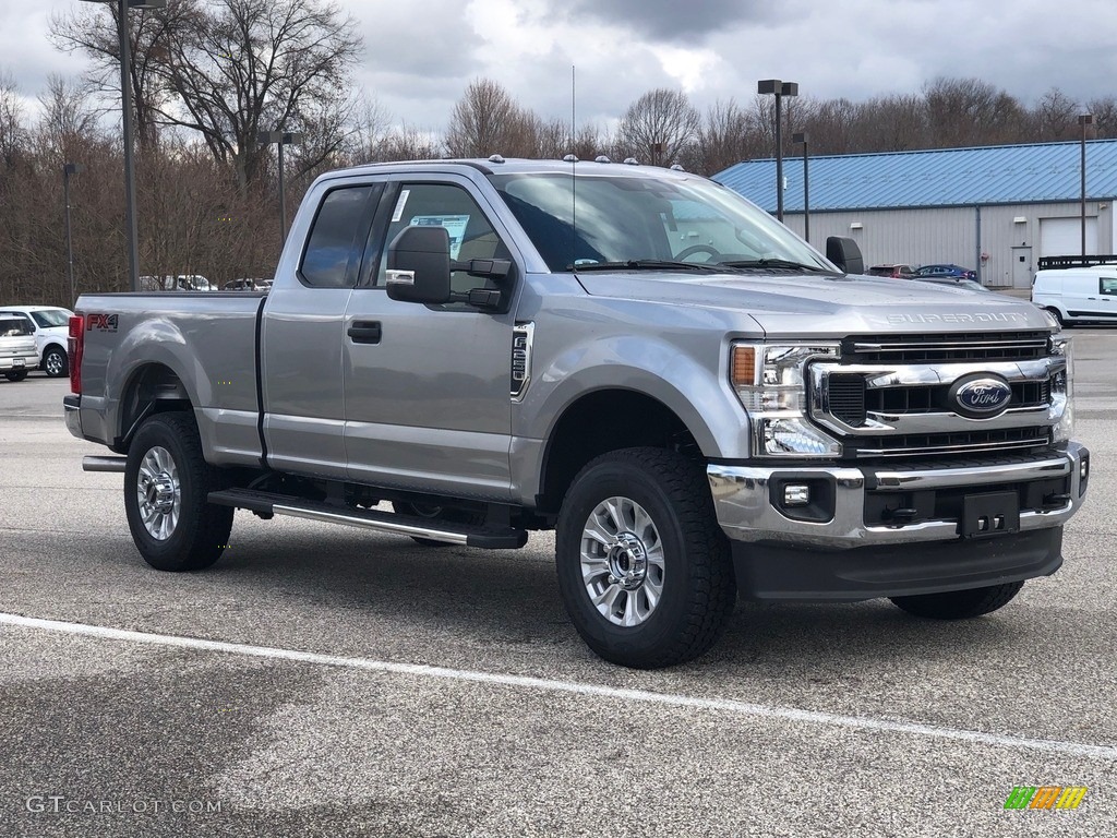 Iconic Silver 2020 Ford F250 Super Duty XLT SuperCab 4x4 Exterior Photo #140233800