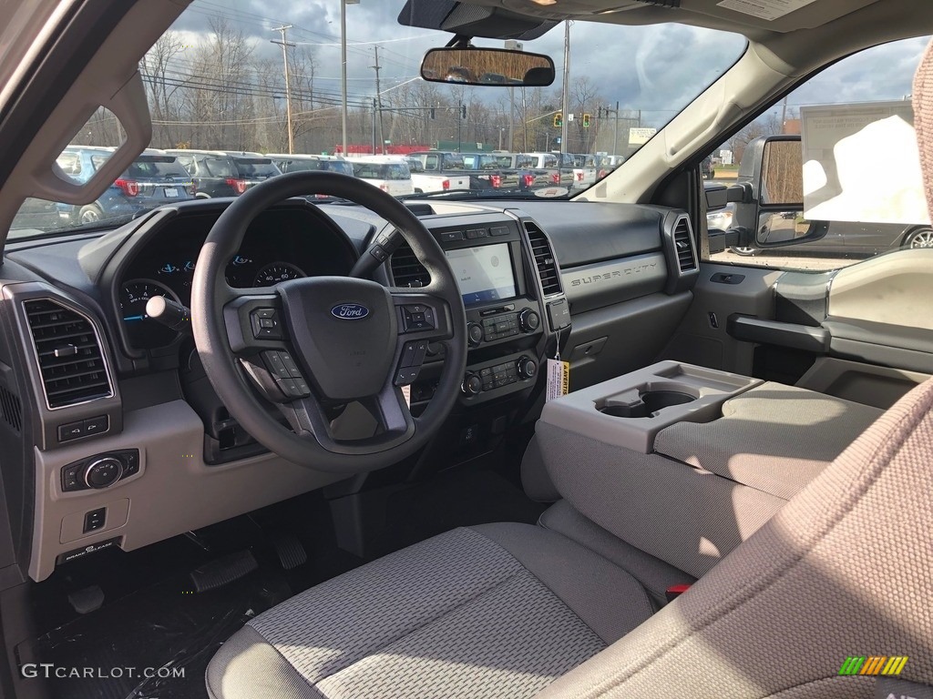 2020 F250 Super Duty XLT SuperCab 4x4 - Iconic Silver / Medium Earth Gray photo #7