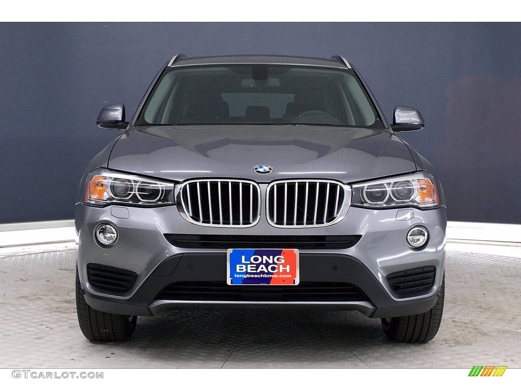 2017 X3 xDrive28i - Space Gray Metallic / Black photo #2