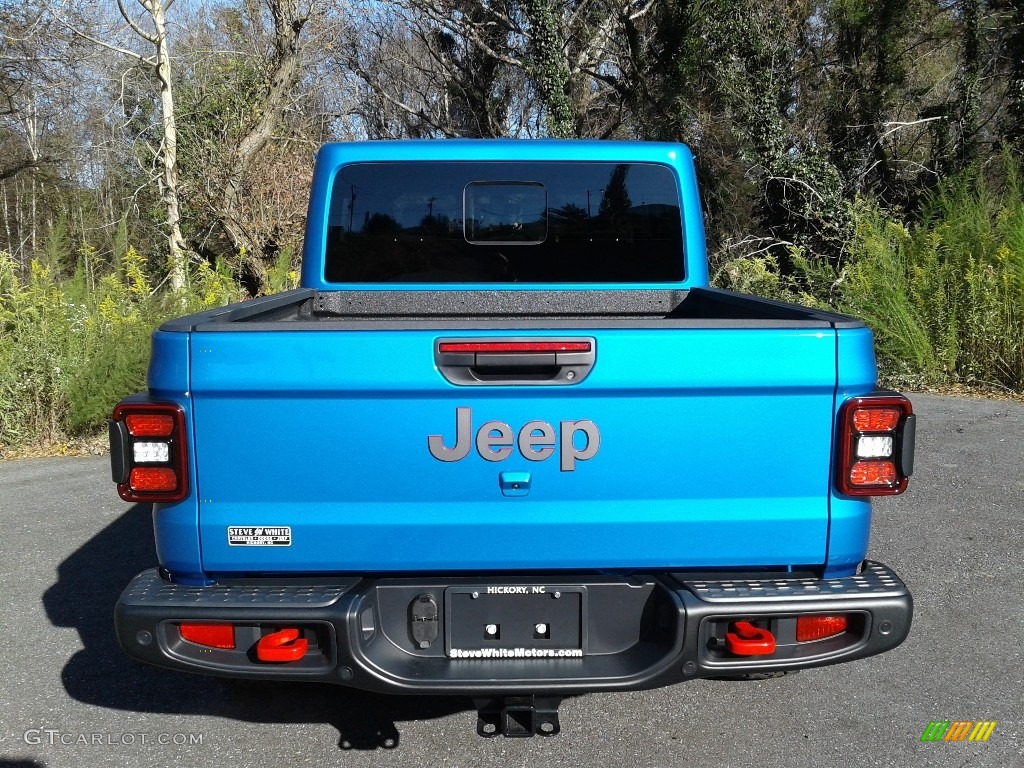 2021 Gladiator Rubicon 4x4 - Hydro Blue Pearl / Black photo #7