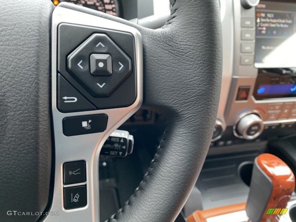 2021 Toyota Tundra 1794 CrewMax 4x4 1794 Edition Brown/Black Steering Wheel Photo #140234976