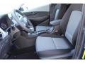 2021 Hyundai Kona Black/Gray Interior Front Seat Photo