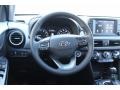 2021 Hyundai Kona Black/Gray Interior Steering Wheel Photo