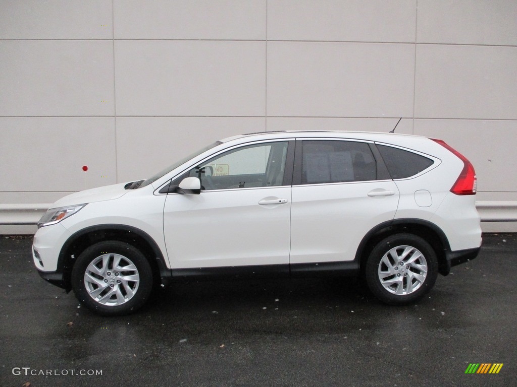 2016 CR-V EX AWD - White Diamond Pearl / Beige photo #2